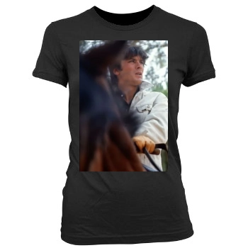 Alain Delon Women's Junior Cut Crewneck T-Shirt