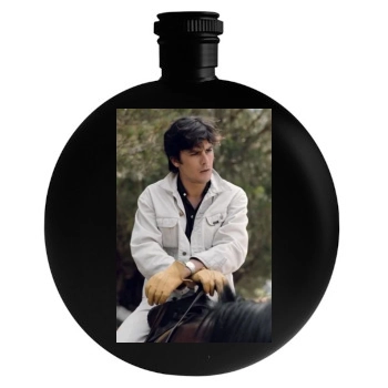 Alain Delon Round Flask