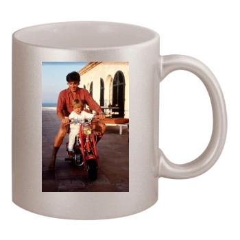 Alain Delon 11oz Metallic Silver Mug