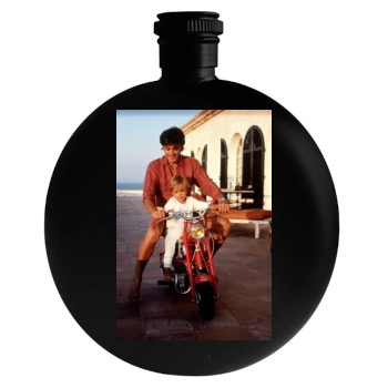 Alain Delon Round Flask