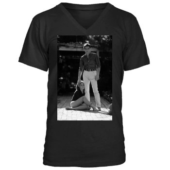 Alain Delon Men's V-Neck T-Shirt