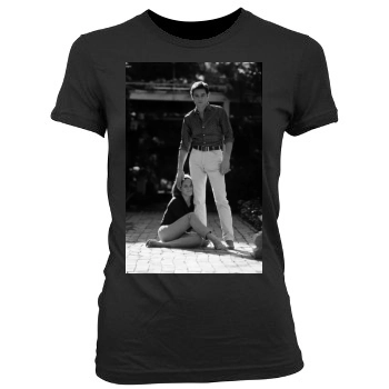 Alain Delon Women's Junior Cut Crewneck T-Shirt