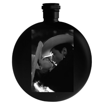 Alain Delon Round Flask