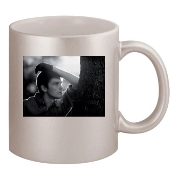 Alain Delon 11oz Metallic Silver Mug