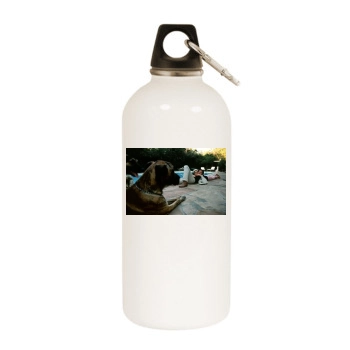 Alain Delon White Water Bottle With Carabiner