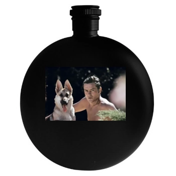 Alain Delon Round Flask