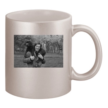 Alain Delon 11oz Metallic Silver Mug