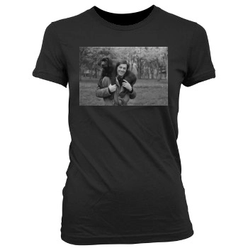 Alain Delon Women's Junior Cut Crewneck T-Shirt