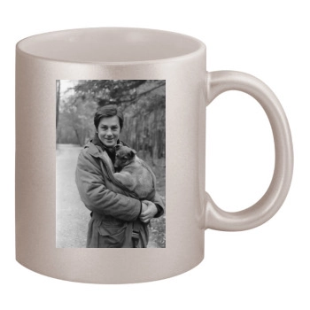 Alain Delon 11oz Metallic Silver Mug