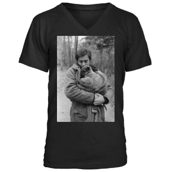 Alain Delon Men's V-Neck T-Shirt