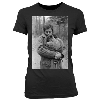 Alain Delon Women's Junior Cut Crewneck T-Shirt