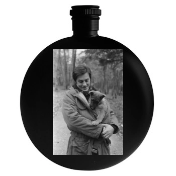 Alain Delon Round Flask