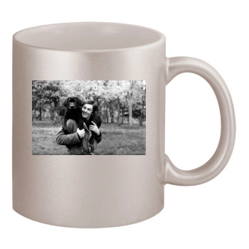 Alain Delon 11oz Metallic Silver Mug