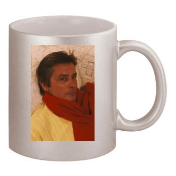 Alain Delon 11oz Metallic Silver Mug