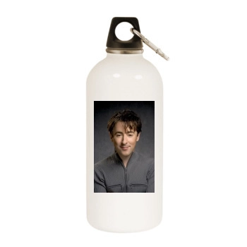 Alan Cumming White Water Bottle With Carabiner