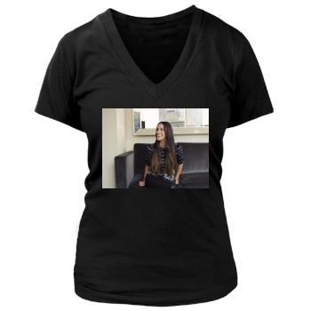 Alanis Morissette Women's Deep V-Neck TShirt