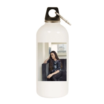 Alanis Morissette White Water Bottle With Carabiner