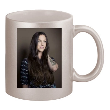 Alanis Morissette 11oz Metallic Silver Mug