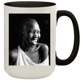 Alek Wek 15oz Colored Inner & Handle Mug