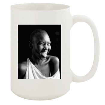 Alek Wek 15oz White Mug