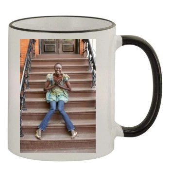 Alek Wek 11oz Colored Rim & Handle Mug