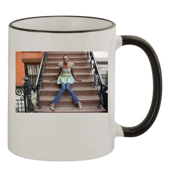 Alek Wek 11oz Colored Rim & Handle Mug