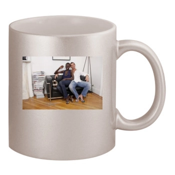 Alek Wek 11oz Metallic Silver Mug