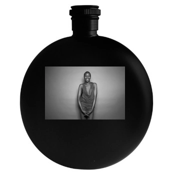 Alek Wek Round Flask