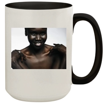 Alek Wek 15oz Colored Inner & Handle Mug