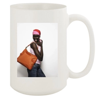 Alek Wek 15oz White Mug