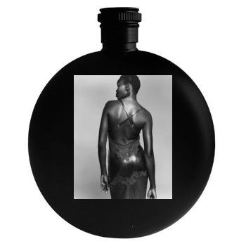 Alek Wek Round Flask