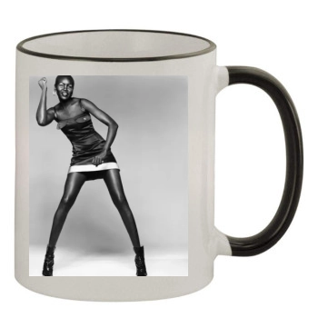 Alek Wek 11oz Colored Rim & Handle Mug