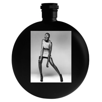 Alek Wek Round Flask