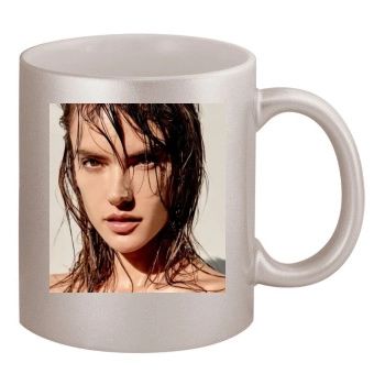 Alessandra Ambrosio 11oz Metallic Silver Mug