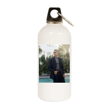 Alex Rodriguez White Water Bottle With Carabiner