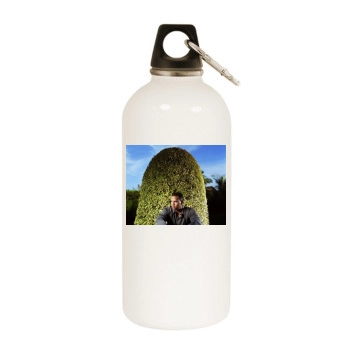 Alex Rodriguez White Water Bottle With Carabiner