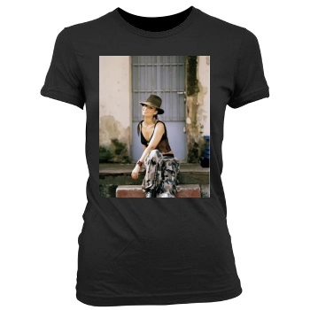 Alicia Keys Women's Junior Cut Crewneck T-Shirt