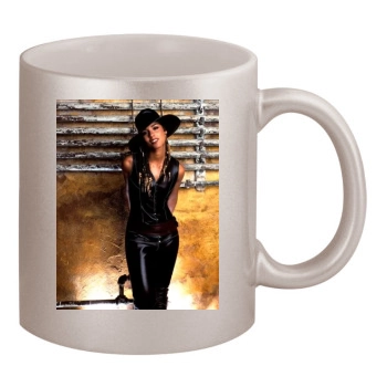 Alicia Keys 11oz Metallic Silver Mug