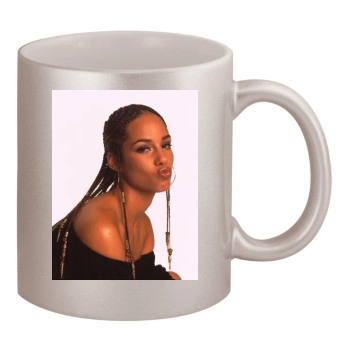 Alicia Keys 11oz Metallic Silver Mug