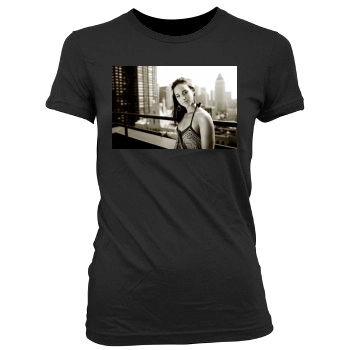 Alicia Keys Women's Junior Cut Crewneck T-Shirt