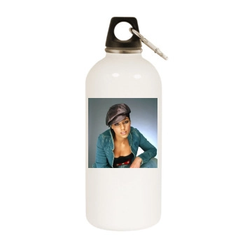 Alicia Keys White Water Bottle With Carabiner