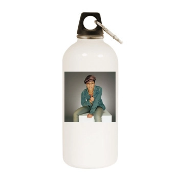 Alicia Keys White Water Bottle With Carabiner