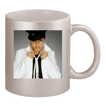 Alicia Keys 11oz Metallic Silver Mug