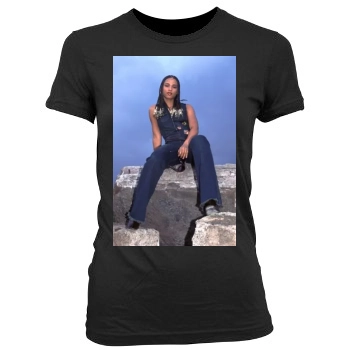 Alicia Keys Women's Junior Cut Crewneck T-Shirt