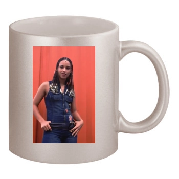 Alicia Keys 11oz Metallic Silver Mug