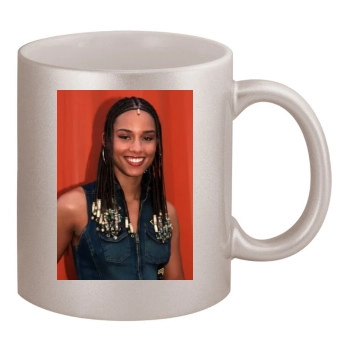 Alicia Keys 11oz Metallic Silver Mug