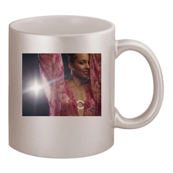 Alicia Keys 11oz Metallic Silver Mug