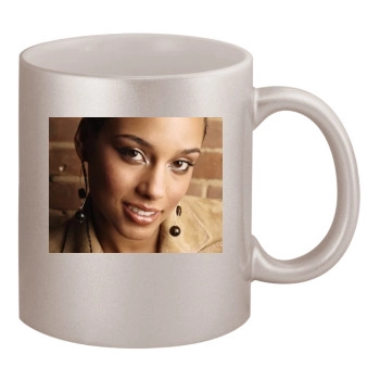 Alicia Keys 11oz Metallic Silver Mug