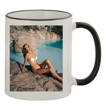 Alessandra Ambrosio 11oz Colored Rim & Handle Mug