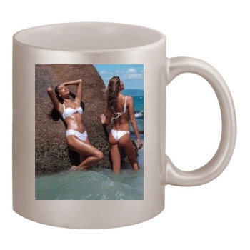 Alessandra Ambrosio 11oz Metallic Silver Mug